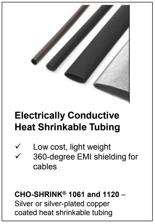 Cable and Connector EMI Shielding and Thermal  Management  Solutions